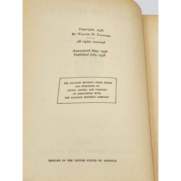 Drums Along The Mohawk By Walter Edmonds Vintage 1936 American Revolutionary War - Picture 10 of 15